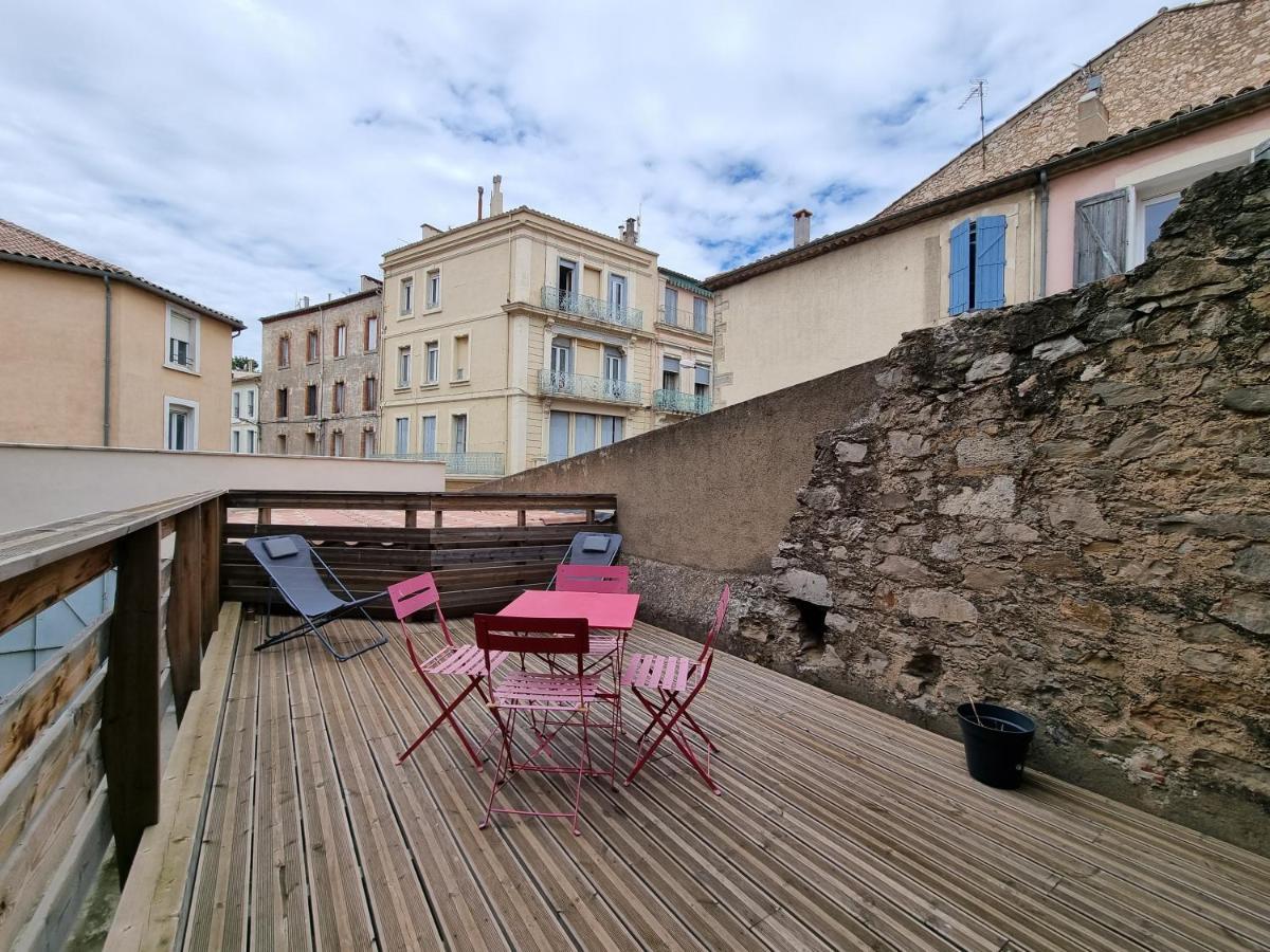 ناربون T2 Avec Terrasse 25M², Garage, Plein Centre-Ville المظهر الخارجي الصورة